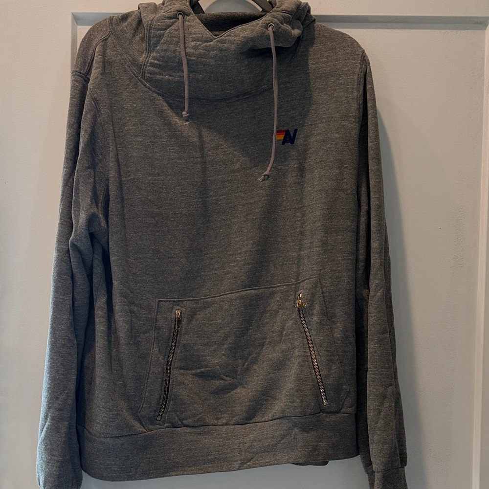 Aviator Nation - Gray Ninja Hooded Sweatshirt